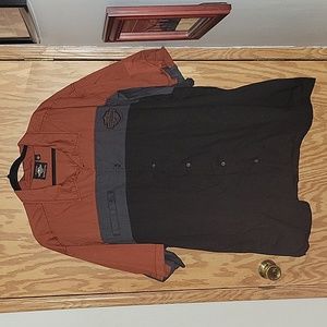 Harley Davidson Short Sleeve Button Down Shirt